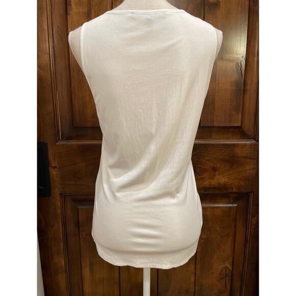 White House Black Market Bundle (2) of Blk/Wht Tie Tanks w/ Silver detail Medium - Picture 13 of 13